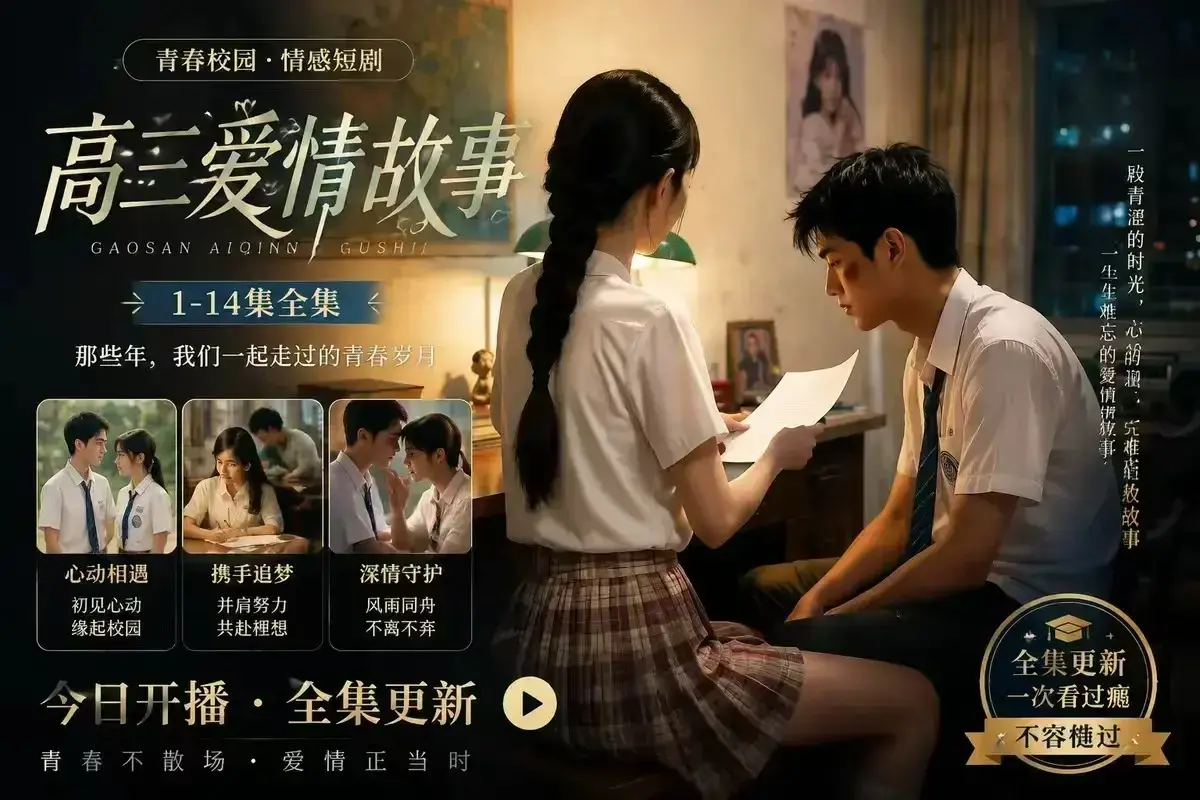 《B中爱情故事》未删减完整版-AI校园短剧高清观看-误会篇剧情-百度网盘秒存